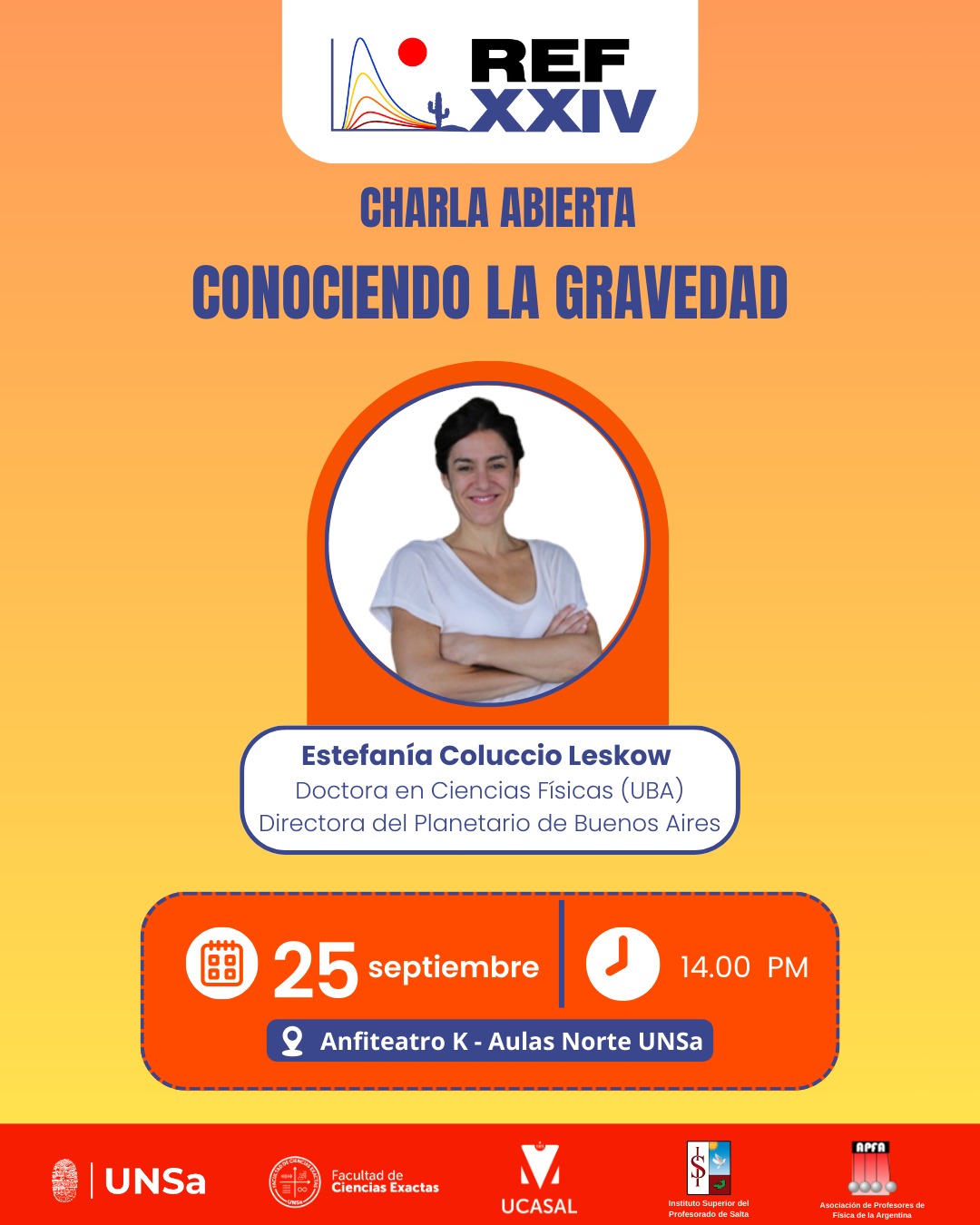 Flyer: Conociendo la Gravedad