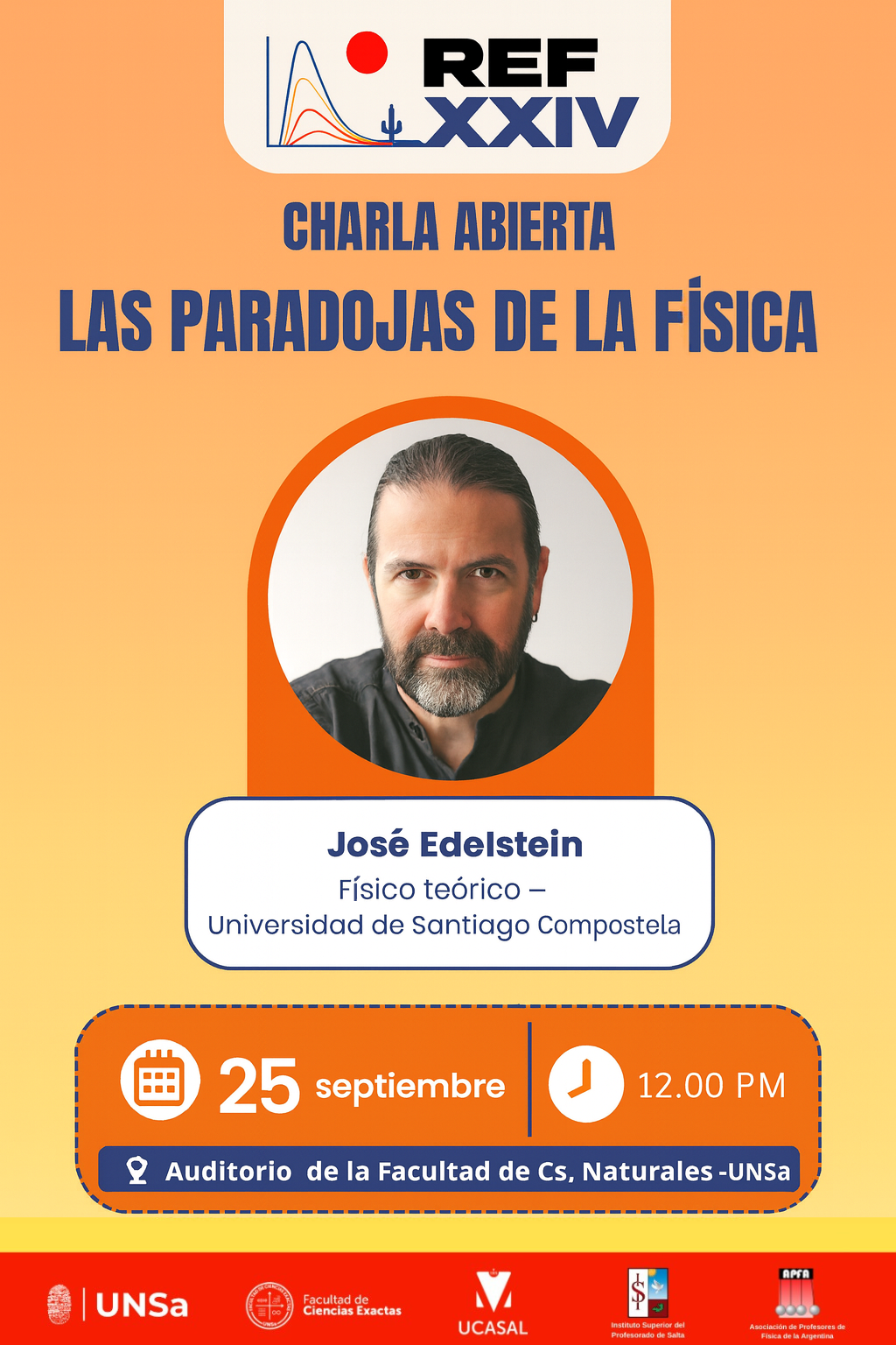 Flyer: Las Paradojas de la Física – José Edelstein